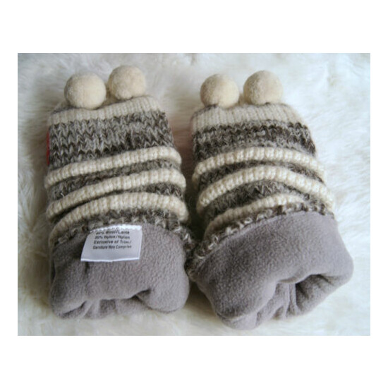 deLux SNAKE MITTENS knit LINED puppet gray ADULT sock grey animal gloves costume image {4}