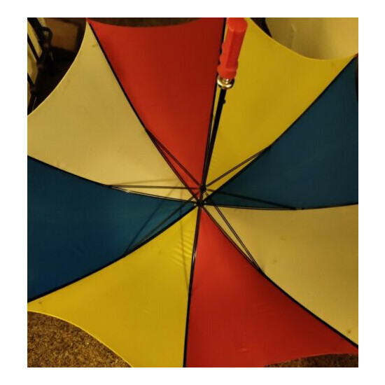 Rare Umbrella Vintage Collector Multi-Colored Extra Larger 54" Wide  image {2}