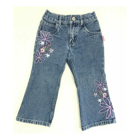 Girl's Carter's Toddler Jeans, Navy, Size 2T W 18" L 19" Insm 13" GUC image {1}