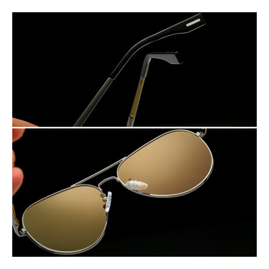 Polarized Aviator Sunglasses Anti-UV Flash Mirror Lens with Case For Boys Girls image {4}