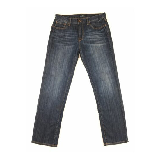 Lucky Brand 221 Original Straight Dark Wash Stretch Jeans Men's Size 34x32 Thumb {1}