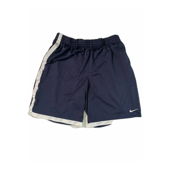 Nike Dri Fit Athletic Shorts Men's XL Blue White Basketball Shorts. XL. E3 image {1}