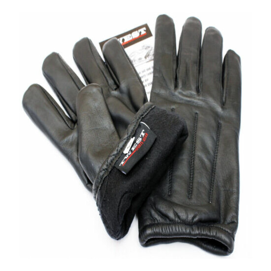 TWEST Tactical Gloves Black Genuine Sheep Skin Leather - TW62BK image {2}