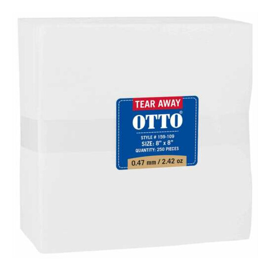 OTTO Embroidery Stabilizer Backing Tear Away Sheets image {1}