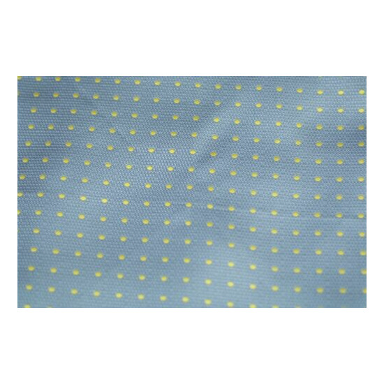Umberto Algodon Gray Yellow Dot Silk Pocket Round - $75 Retail New Thumb {2}