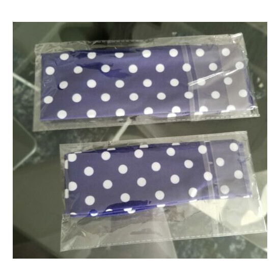 Mommy and Me Matching headbands (blue polka dots) image {2}