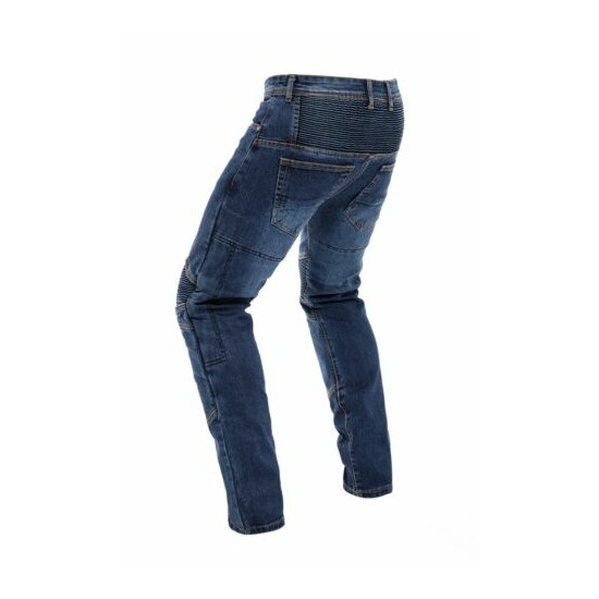 FASHIO Men’s Motorcycle Trouser Reinforce with Aramid Protective Lined Jeans image {4}