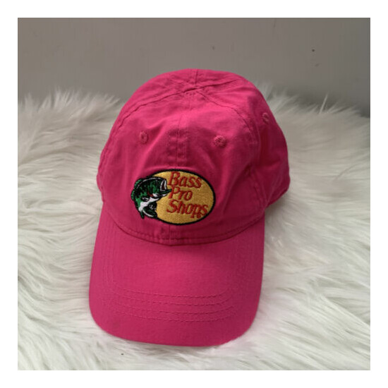 Bass Pro Shops Gone Fishing Pink Toddler Baseball Ball Cap Hat image {1}