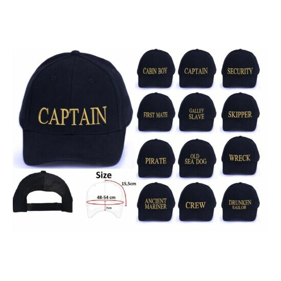 Marine Navy Baseball Caps Hat Girls Boys Childrens Kids Summer Sun Captain image {4}