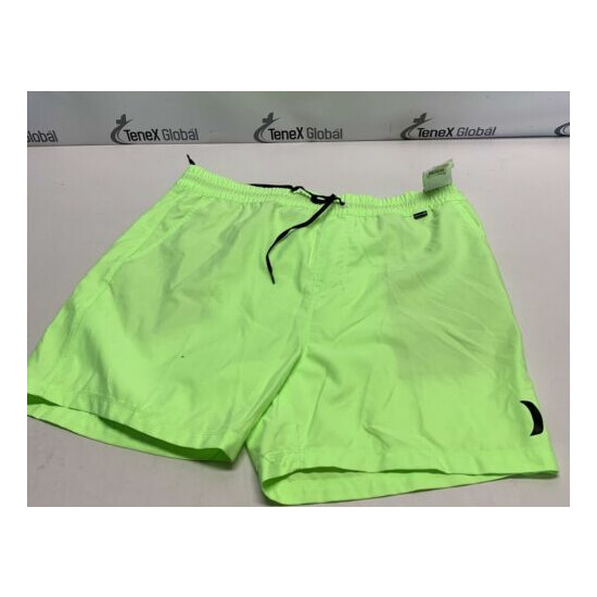 NWT Hurley Mens OAO Cross Dye Neon Green Board Shorts (C-16) FREE SHIPPING Thumb {1}