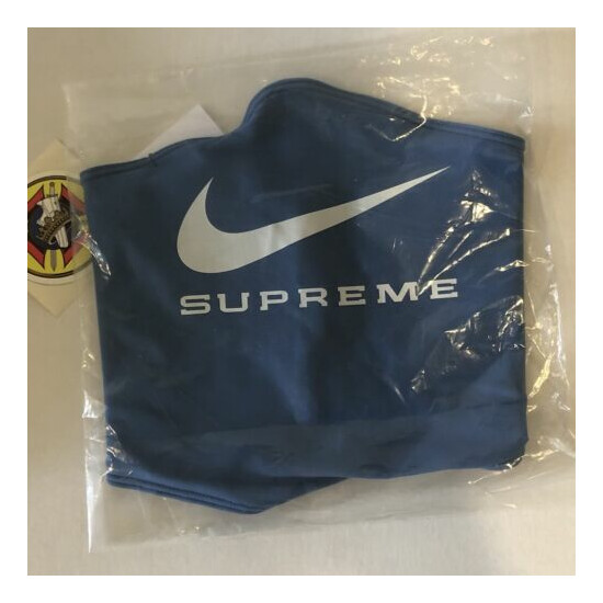 supreme nike neck warmer NEW blue SS21 100% authentic FREE SHIPPING image {1}
