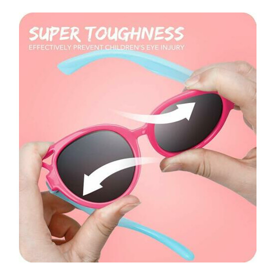 Nacuwa Kids Sunglasses ANTI-UV Boys Girls Shade Goggles Eyewear Glasses Age 3-10 image {3}
