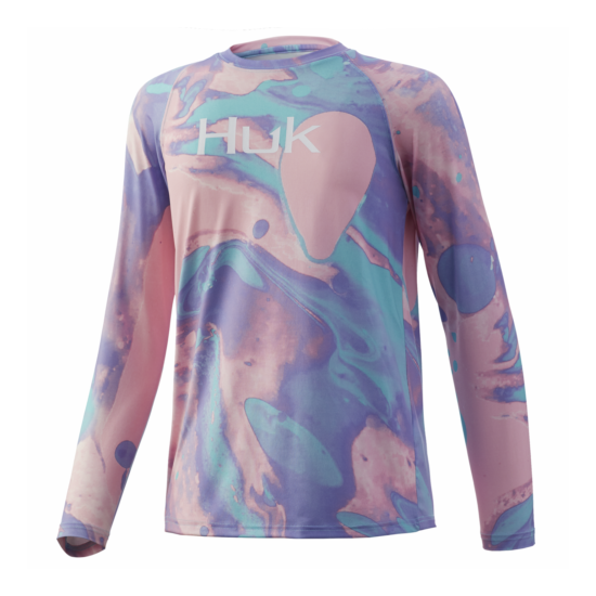 30% Off HUK Youth Tie Dye Lava Pursuit - Fishing Shirt -- Pick Color/Size image {3}