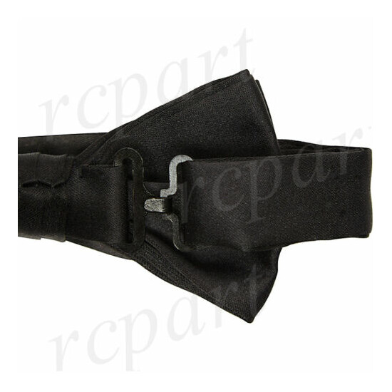 New Y back Men's Vesuvio Napoli Suspenders Bowtie Hankie clip on party black image {2}