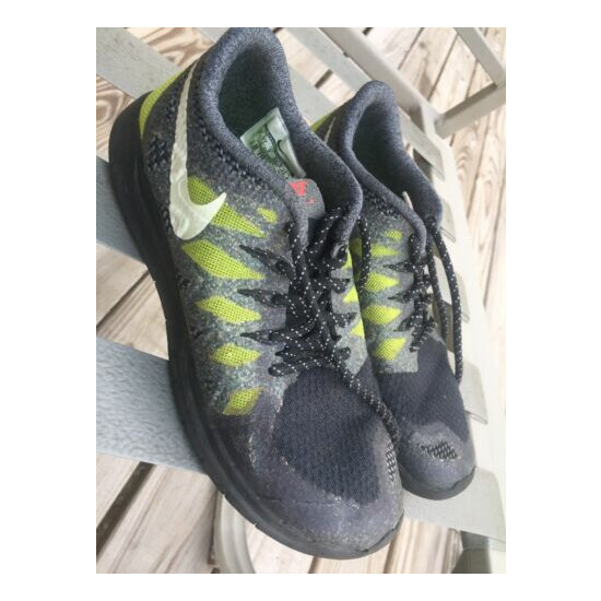 Nike Free 5.0 GS Black Gray Neón Sneakers Shoes Youth Size 3.5Y image {8}