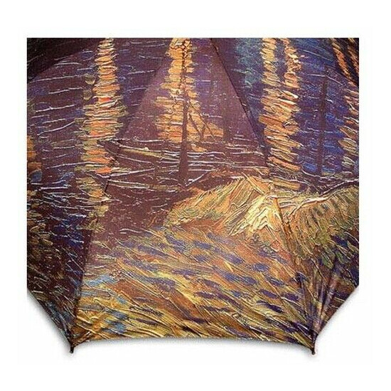 "Starrynignt over the Rhone"printing auto folding umbrella image {4}