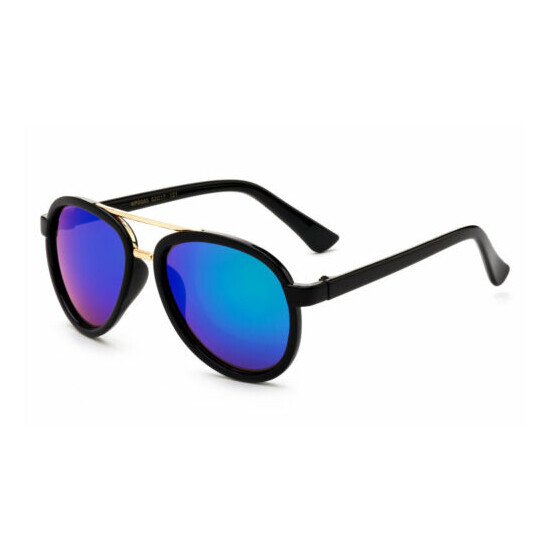 Kids Sunglasses Aviator Style Boys Girls Youth Eyewear Classic UV 100% Lead Free image {4}