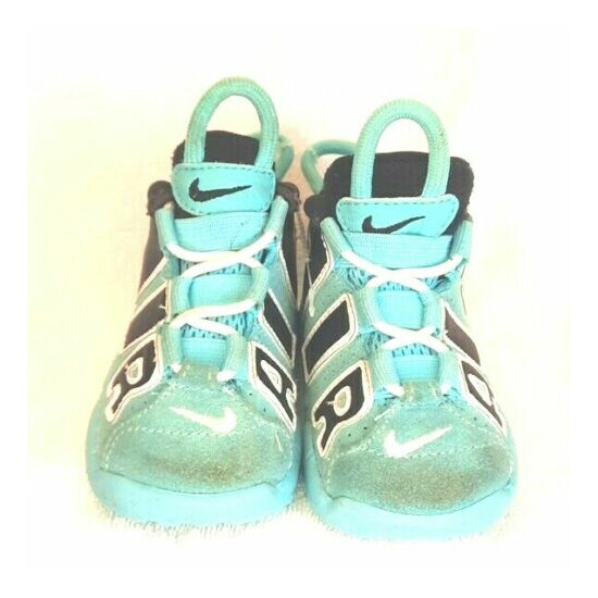 Nike Air More Uptempo TD Light Aqua CK0825-403 Size 4C Toddler shoes image {2}