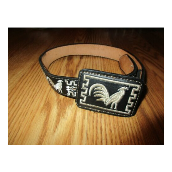 talabarteria leather Child's belt size 22 great condition* image {1}