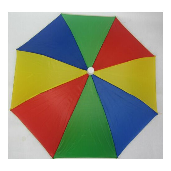 Lot of 1,3, 4, 12--Multi Color Umbrella Hat Cap Rain Sun Protection -UMH8 image {1}