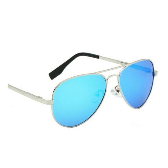 Polarized Aviator Sunglasses Anti-UV Flash Mirror Lens with Case For Boys Girls image {6}