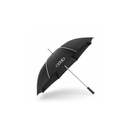 Genuine Audi Umbrella, large, black/silver, Audi Rings collection - 3122000100 image {1}