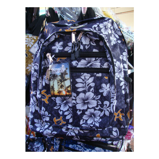 Hawaii Spirit Hawaiian Print School Backpack Travel Beach Shopping Hiking MH-02 image {4}