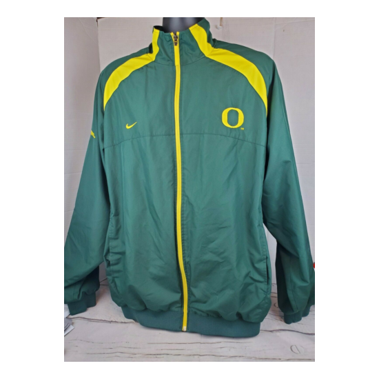 Oregon Ducks XL Mens jacket Climate FIt Pre-owned Good Condition Full Zip image {1}