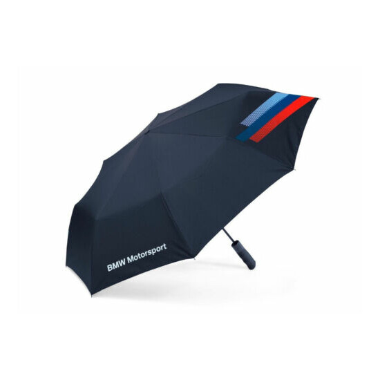 OEM BMW M Collection, M Logo Folding Automatic Umbrella With Cover image {1}