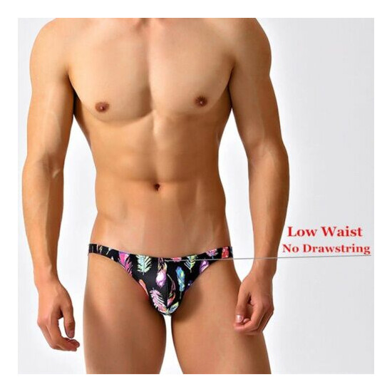 Men Swim Briefs Low Waist Beach Bikini Swimsuit Bathing Suit Gay Trunks Shorts image {4}