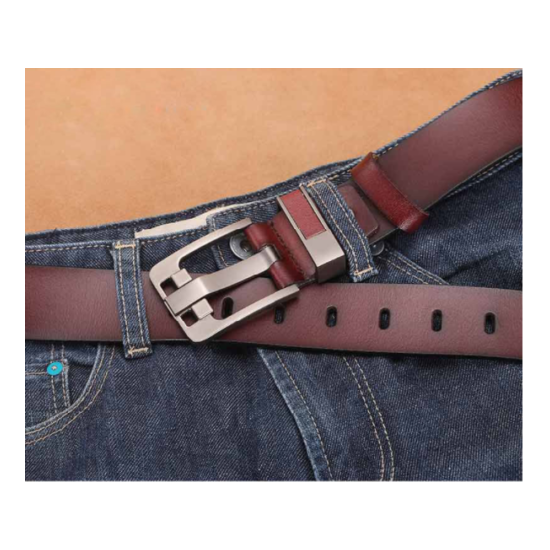 2022 Genuine Leather Belt Men 105cm /120cm Large Size Luxury Designer Belts Men  image {2}