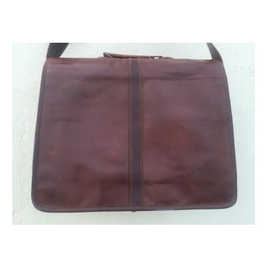 Laptop Shoulder Leather Bag Business Messenger  image {3}