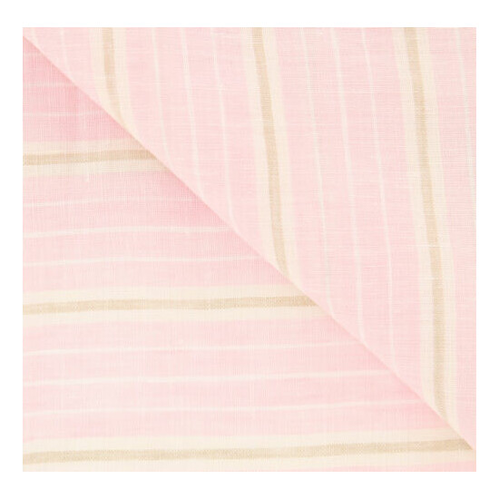 New $250 Luigi Borrelli Pink Striped Long Scarf - 54" x 27" - (LBSS12168) image {3}