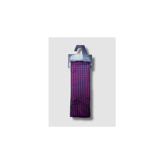 $38 Tommy Hilfiger Men's Purple Blue Gingham Plaid Silk Pocket Square image {1}