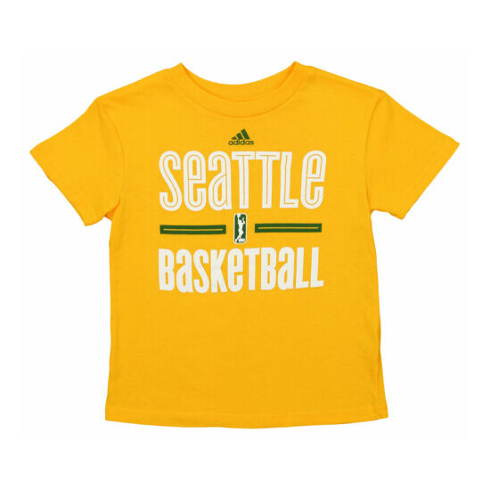 Outerstuff WNBA Kids Seattle Storm Practice Graphic Tee, Yellow image {1}