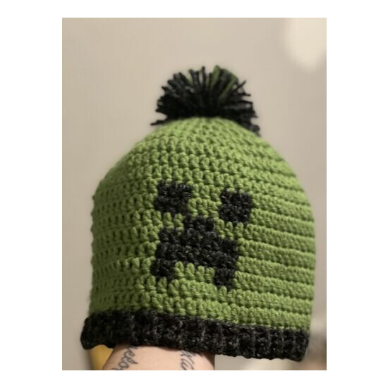 Crochet Creeper Hat For Kids image {3}
