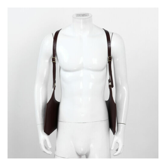 Men's PU Leather Strap Underarm Shoulder Bag Mobile Phone Bag Adjustable Zipper image {6}