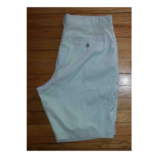 Adidas Golf Shorts Pleated 36x10 Golf Casual Shorts Solid Khaki p2856  image {1}