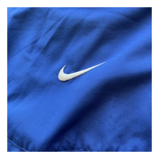 Nike Team Mens Warm Up Jacket; Windbreaker Blue Basketball Jacket Size Med; #28 image {3}