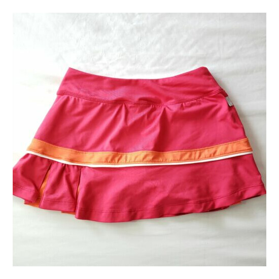Nike Girls Dri- Fit Pink Orange Skort Size XS image {3}