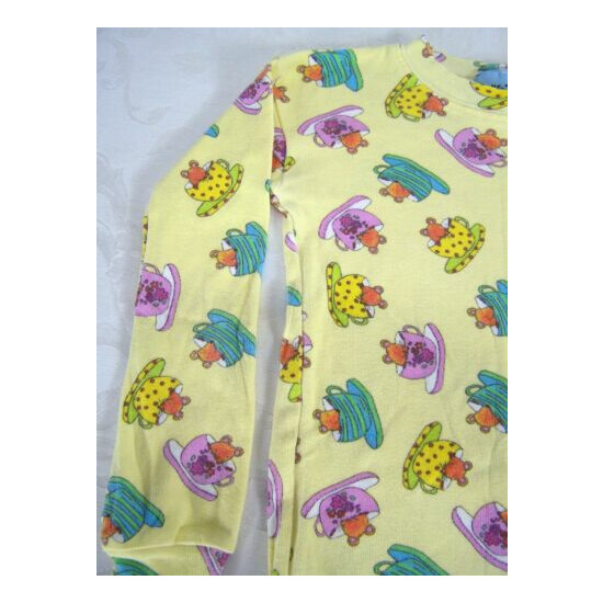 Bullfrogs and Butterflys Yellow Mouse Teacup Sleep Top Girls Youth Size 7 image {3}