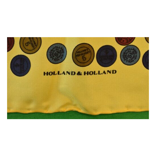 "Drakes for Holland & Holland Shot Shell English Silk Pocket Sq" Thumb {3}