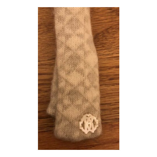 Roberto Cavalli Baby Boys Beige And Cream Wool Neck Tie Perfect For Holiday image {2}