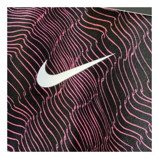 Nike Girls Black and Pink Print Leggings 4 Years New image {3}