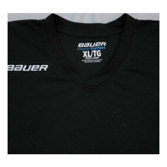 Bauer Team Youth Athletic Shirt Boys Hockey Jacket Embroidered Logo Athleisure  image {1}