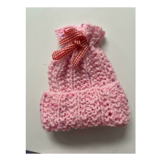 Amazing Beautiful Handmade NewBorn Baby Pink Hat, Unique, Pink image {4}