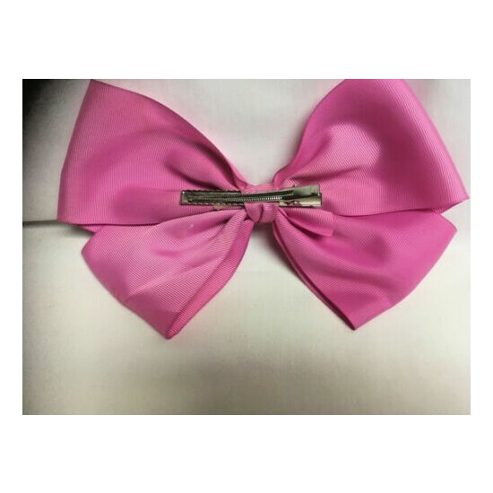 Girl's Hair Bows - 2 Pink, 1 Navy, 1 Maroon image {3}