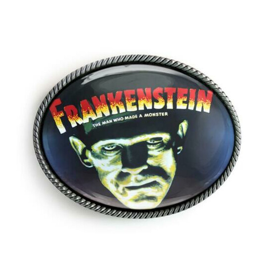 Frankenstein Horror Universal Monster Men Women Handmade Belt Buckle image {2}