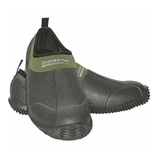 New Statesman Child Muck Shoes Waterproof Rubber River Camp Green Kids Size 2 image {2}