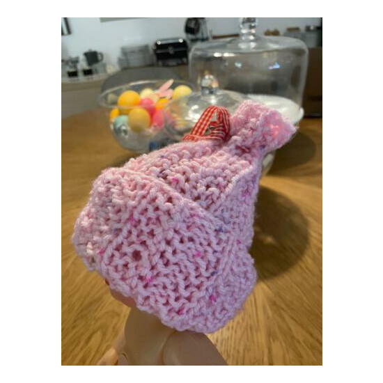 Amazing Beautiful Handmade NewBorn Baby Pink Hat, Unique, Pink image {5}